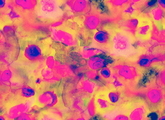 Neon colors watercolor seamless texture with blots and bright multicolors spotes for party, for good times and gathering. High quality illustration