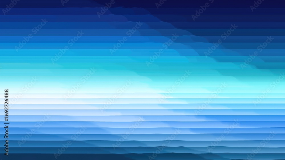 Poster abstract blue gradient horizontal stripes creating a smooth and modern geometric background with sha