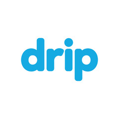 Drip Logo on White Background.
