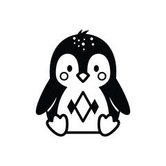 Cute Penguin Illustration.