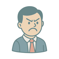 character emotion office worker anger vector on white background
Vector character emotion