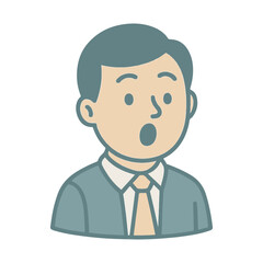 character emotion office worker surprise vector on white background
Vector character emotion