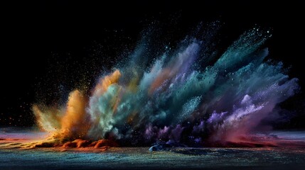 Naklejka premium High-Speed Pigment Dust Background