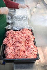 fresh meat for sale in the store