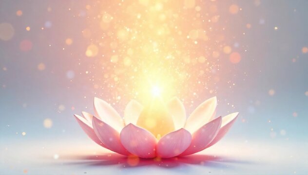 Serene image of healing energy, radiating light and calm on a pure white background Perfect for holistic health, wellness, spirituality, and meditation concepts , divine, well-being