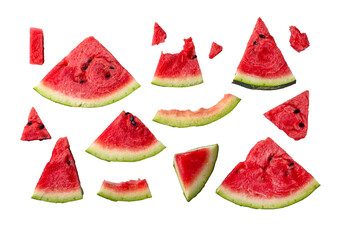 Fresh juicy sliced watermelon close up