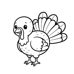 cute turkey vector