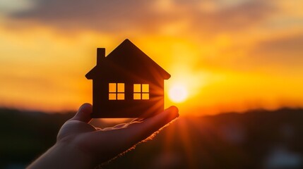 Home and dreams in the sunset