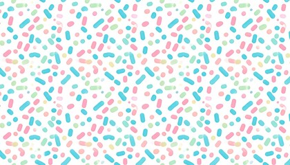 Pastel Confetti Sprinkles Seamless Pattern