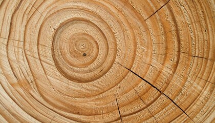 Naklejka premium Macro Photograph of Wood Endgrain Showing Growth Rings and Radial Lines