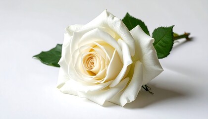 Close-up of a single white rose