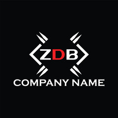 ZDB letter logo, ZDB letter logo design, ZDB monogram logo, ZDB corporate logo, ZDB creative logo