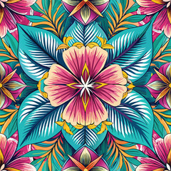 Fototapeta premium Tropical Floral Pattern