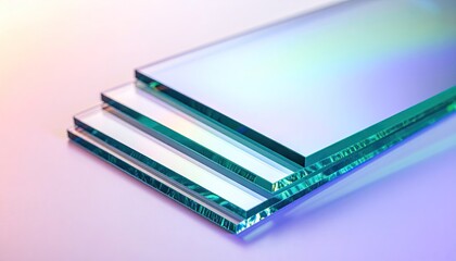 Elegant Glass Plates with Refined Refraction Bands