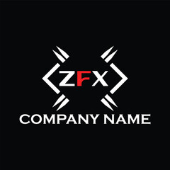 ZFX letter logo, ZFX letter logo design, ZFX monogram logo, ZFX corporate logo, ZFX creative logo