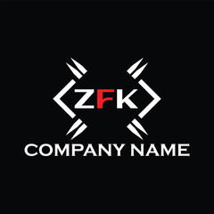 ZFK letter logo, ZFK letter logo design, ZFK monogram logo, ZFK corporate logo, ZFK creative logo