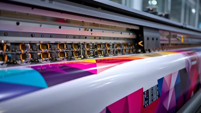 Industrial Large Format Digital Printing Machine Video
