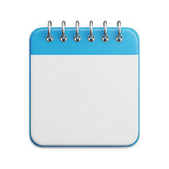Blank calendar page with spiral binding for date planning and scheduling appointments