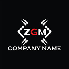 ZGM letter logo, ZGM letter logo design, ZGM monogram logo, ZGM corporate logo, ZGM creative logo