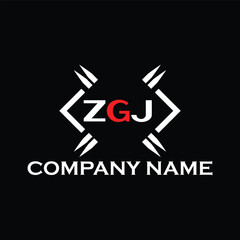 ZGJ letter logo, ZGJ letter logo design, ZGJ monogram logo, ZGJ corporate logo, ZGJ creative logo