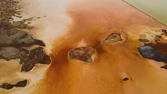 Discovering acid lake in danakil depression with breathtaking drone footage