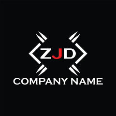 ZJD letter logo, ZJD letter logo design, ZJD monogram logo, ZJD corporate logo, ZJD creative logo