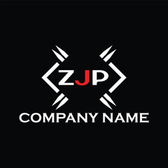 ZJP letter logo, ZJP letter logo design, ZJP monogram logo, ZJP corporate logo, ZJP creative logo