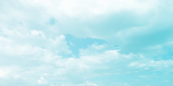 sunny sky blue light watercolor background. Aquarelle painting brush effect card paper, textured canvas cloudy smoke space for text, entertaining card, template. aquamarine color graphics illustration