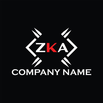 ZKA letter logo, ZKA letter logo design, ZKA monogram logo, ZKA corporate logo, ZKA creative logo