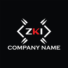 ZKI letter logo, ZKI letter logo design, ZKI monogram logo, ZKI corporate logo, ZKI creative logo