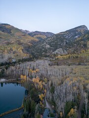Scenic Mountain Landscape with Autumn Foliage
