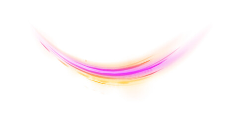 Abstract image of speed motion on the road. Speed of light concept png background. Vector PNG glitter light fire flare trace. Database fast data transfer acceleration.	