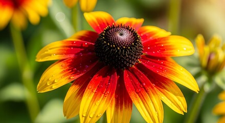 Vibrant Rudbeckia Flower in Full Bloom.