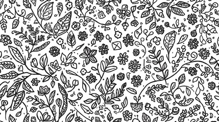 Fototapeta premium seamless floral pattern