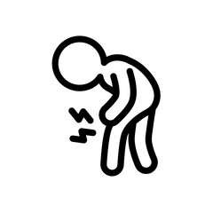 Disease and symptom icon. Arthritis