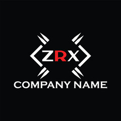 ZRX letter logo, ZRX letter logo design, ZRX monogram logo, ZRX corporate logo, ZRX creative logo