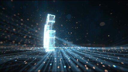 A futuristic representation of the '6G' technology, illustrated with glowing particles and dynamic light effects against a dark background. - Powered by Adobe