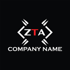 ZTA letter logo, ZTA letter logo design, ZTA monogram logo, ZTA corporate logo, ZTA creative logo