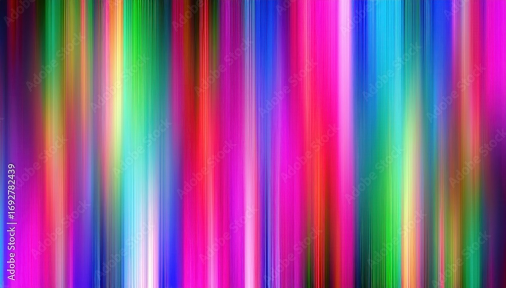Aufkleber vibrant multicolor abstract wave pattern with neon hues and textured motion blur creating fluid ener