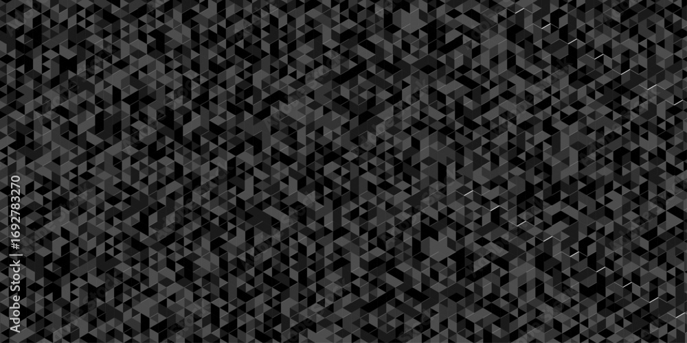 Poster geometric black and gray cube square low polygon texture wallpaper. abstract surface creative diamon