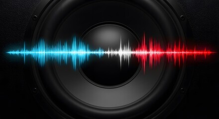 Dynamic Sound Wave Illustration With