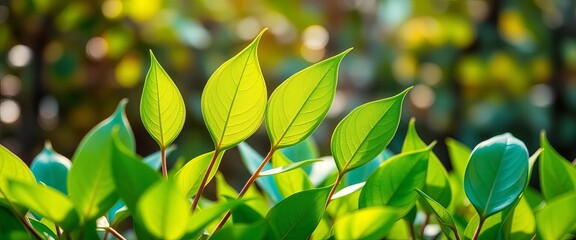 Green leaves sprouting from money, signifying financial growth from sustainable investments,  economy,  sustainable development