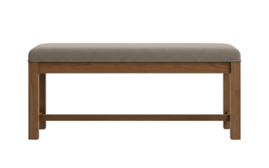 Modern upholstered wooden bedroom bench
