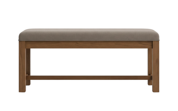 Modern upholstered wooden bedroom bench