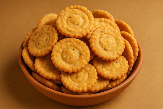 Delicious Tasty and Yummy Indian Mathari stock photo  Diwali Sweet stock photo 