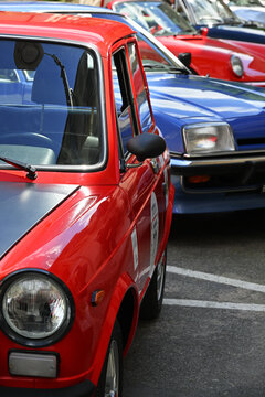 Details of beautiful retro cars