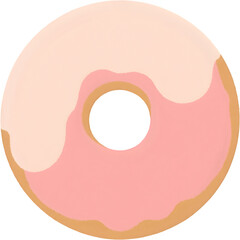 파스텔색도넛일러스트
