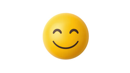 Fototapeta premium a picture of a smile emoji on isolated background 