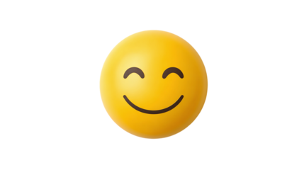 a picture of a smile emoji on isolated background 