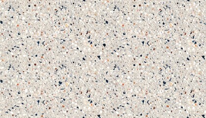 Neutral Seamless Terrazzo Texture with Speckled Beige and Blue